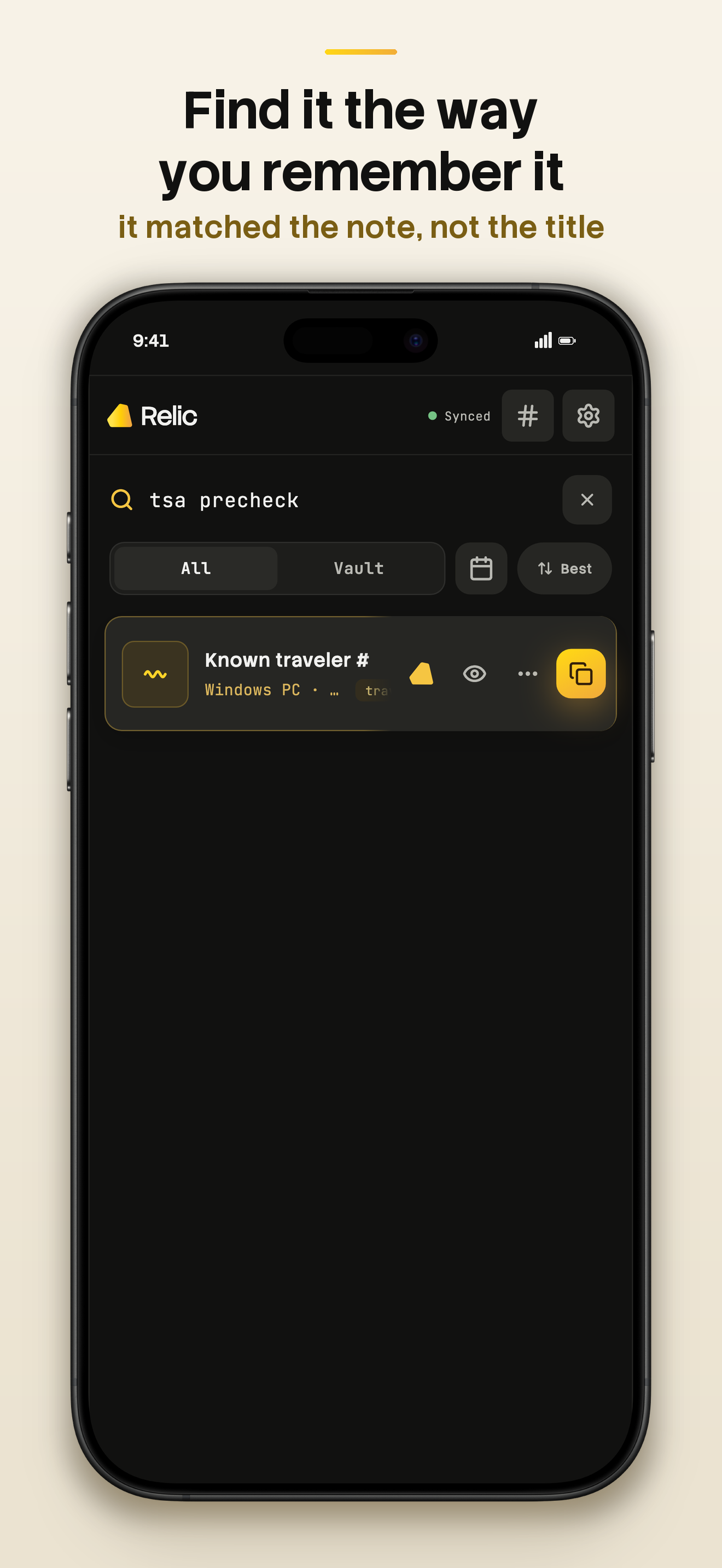 iPhone: search, press image